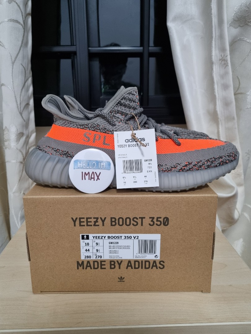 Beluga Reflective US10 Yeezy Boost 350 V2 Men s Fashion Footwear