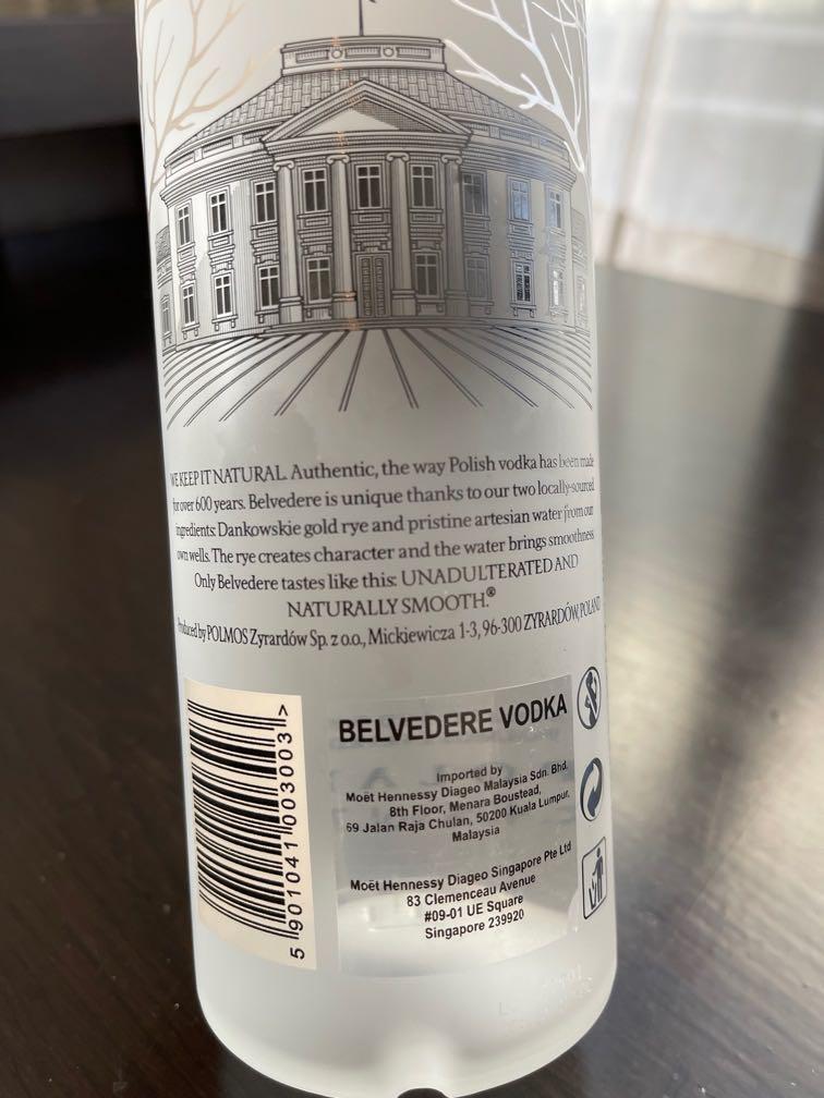 Vodka Belvédère miniature 5cl, Food & Drinks, Alcoholic Beverages on  Carousell