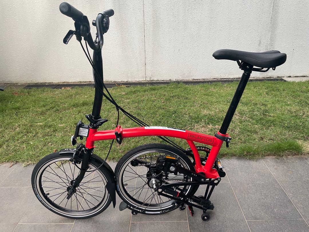 Brompton m6l red best sale rocket