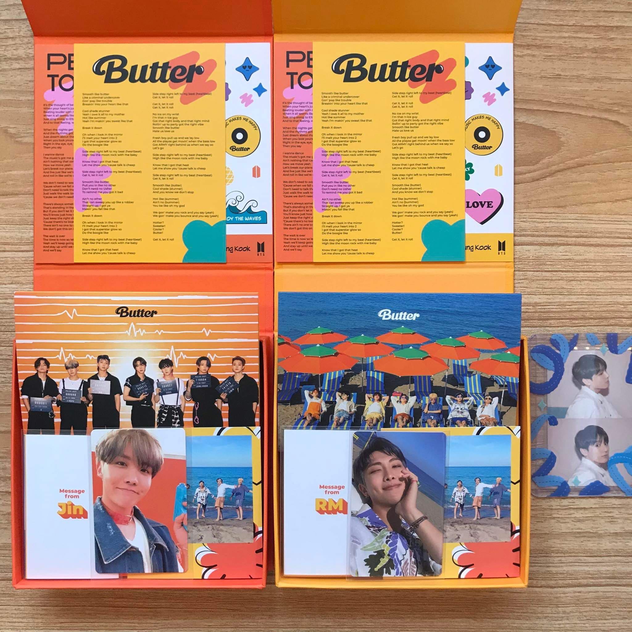 BTS BUTTER CREAM & PEACHE ALBUM FULL INCLUSIONS WITH JHOPE & RM