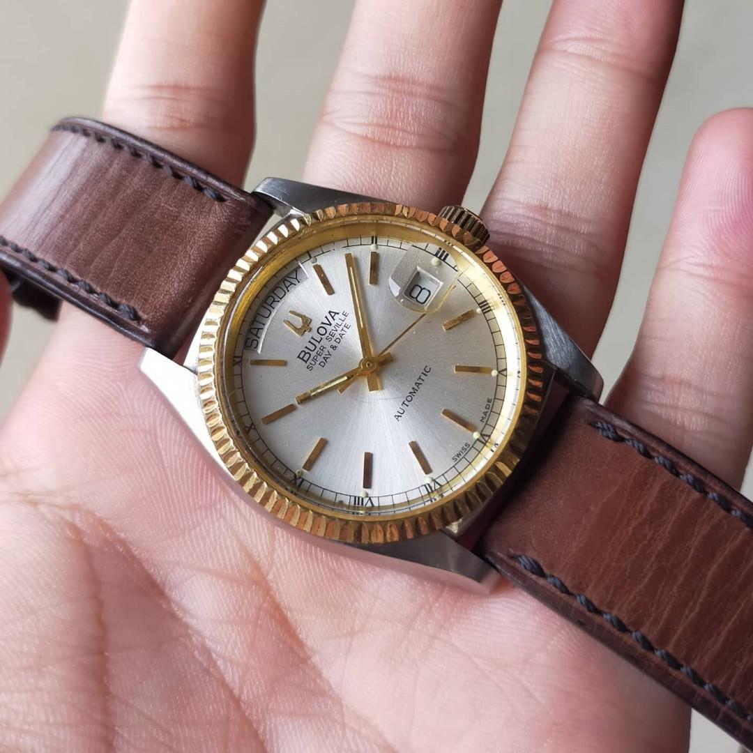 Bulova president day date clearance