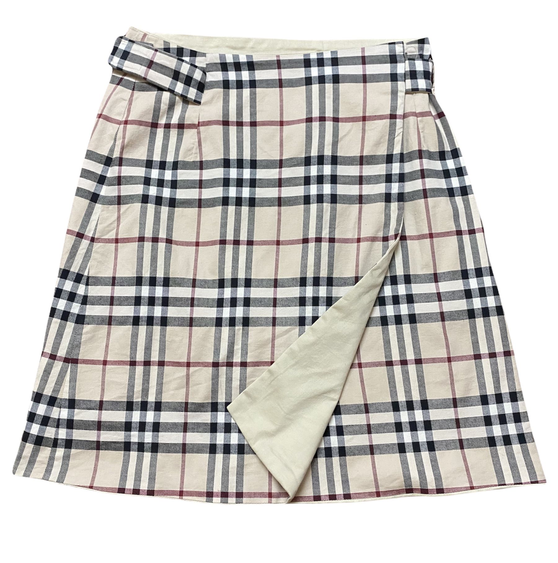 Burberry hot sale wrap skirt