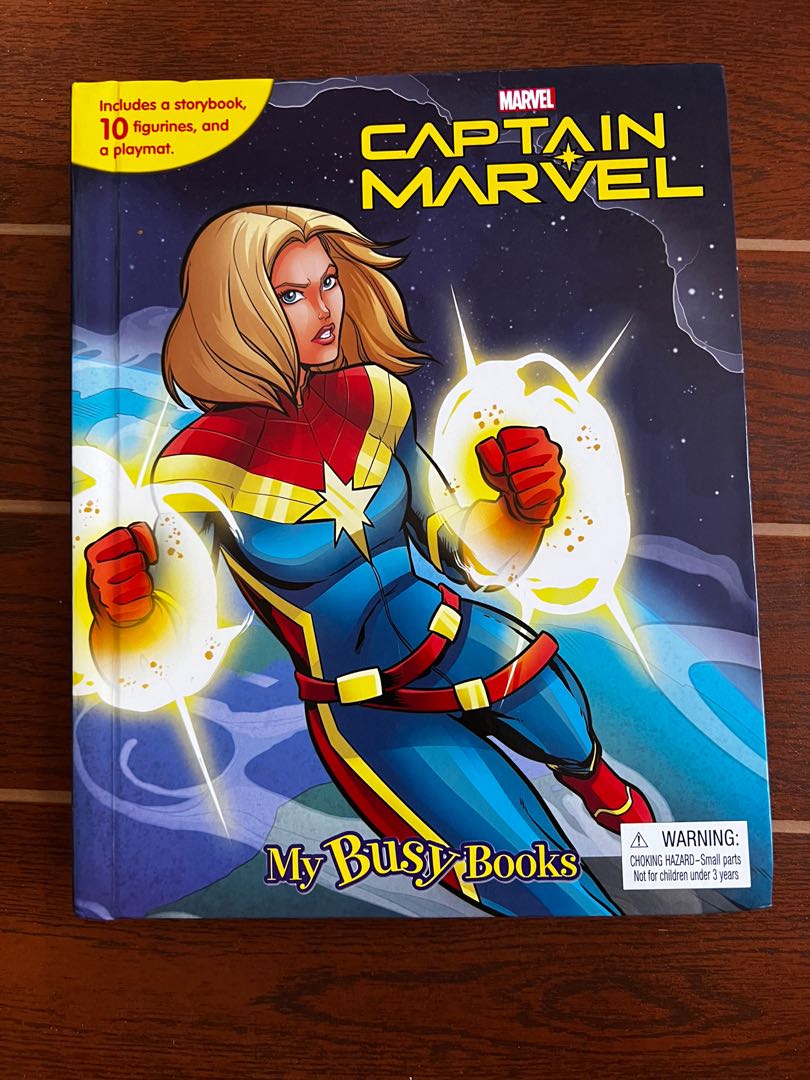 Captain Marvel Busy Book, Hobbies & Toys, Toys & Games on Carousell