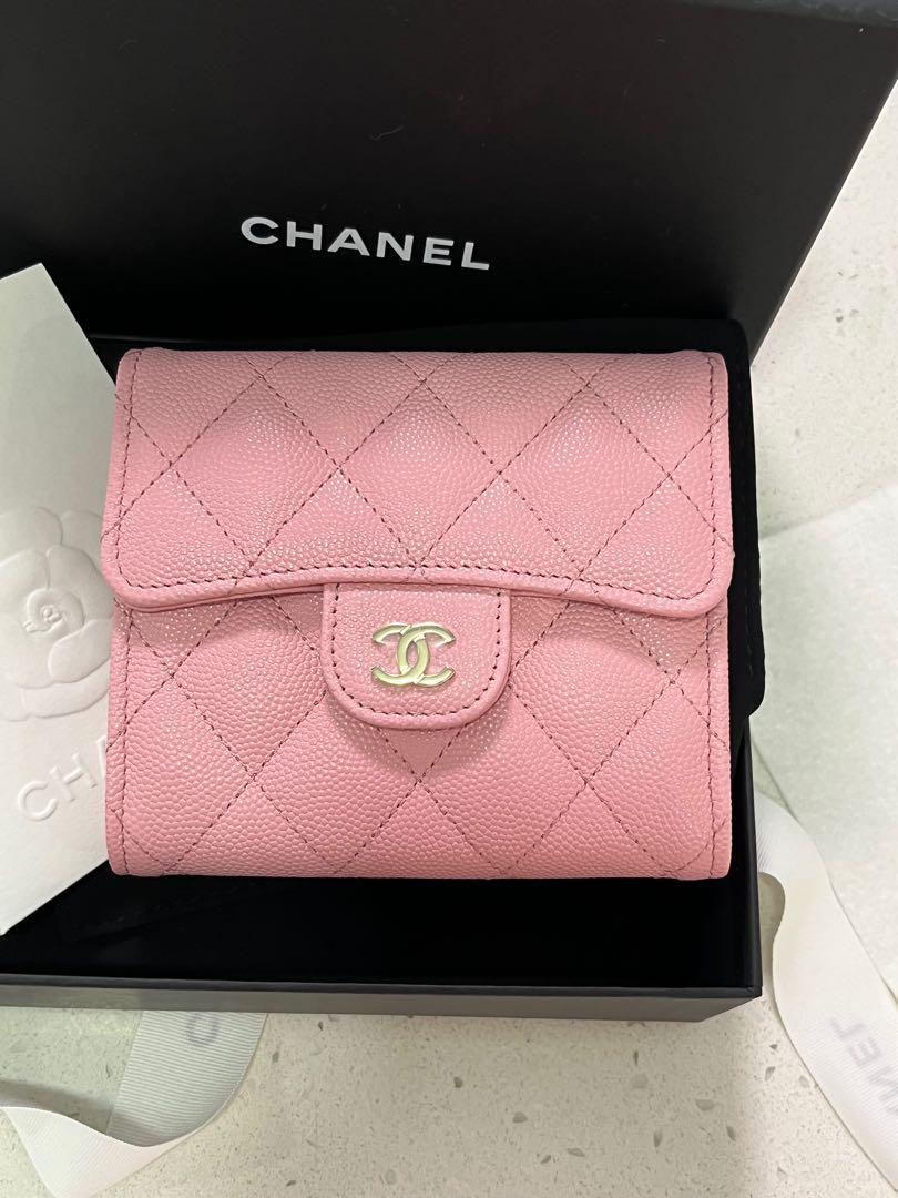 Chanel 22c Pink Caviar Mini Vanity with Top Handle Light Gold HW   CamelliaCurate