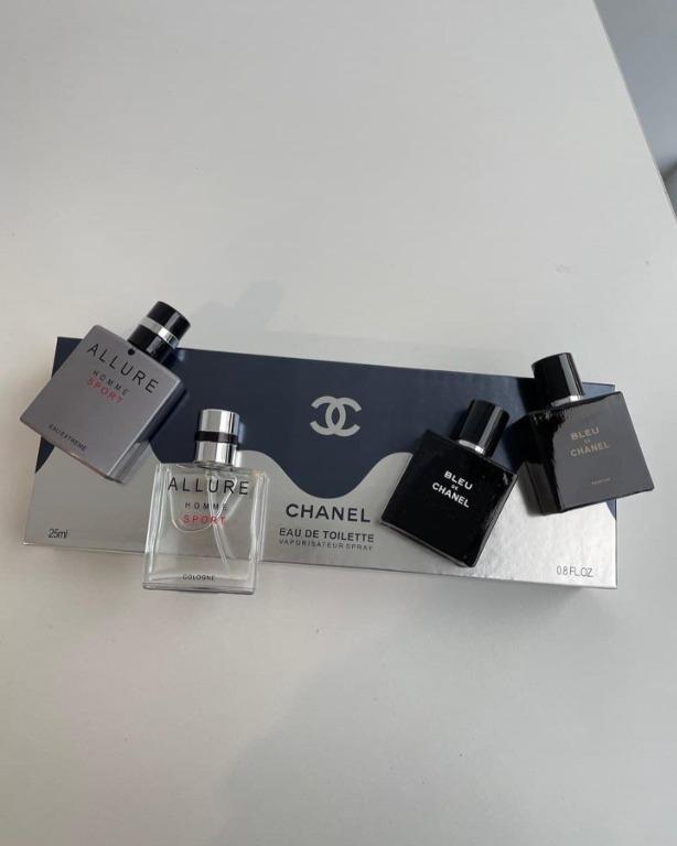 CNY PROMOTION : CHANEL MEN COLLECTION 4 IN 1 SET, Beauty & Personal Care,  Fragrance & Deodorants on Carousell
