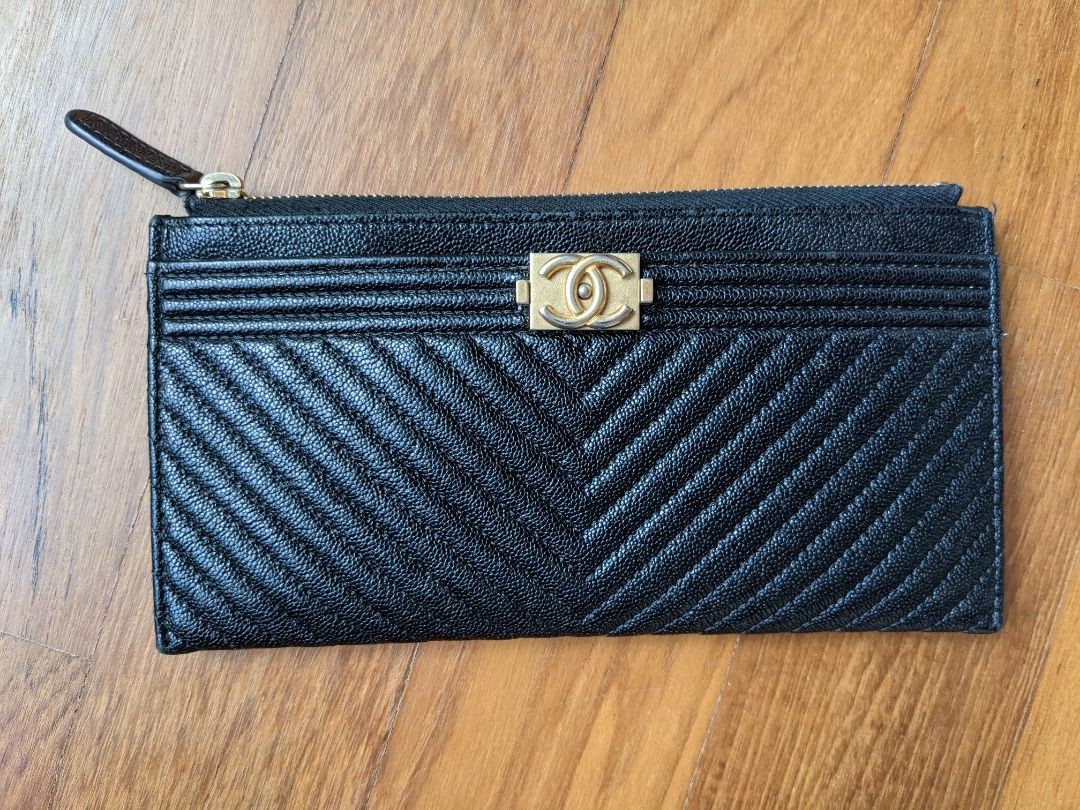 Chanel zip pouch wallet clearance