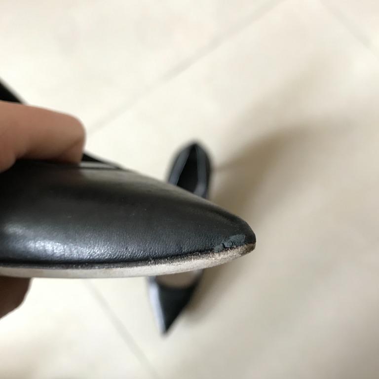 Christian Dior black leather pointy pumps heels Dior Shoes, 名牌, 鞋及波鞋