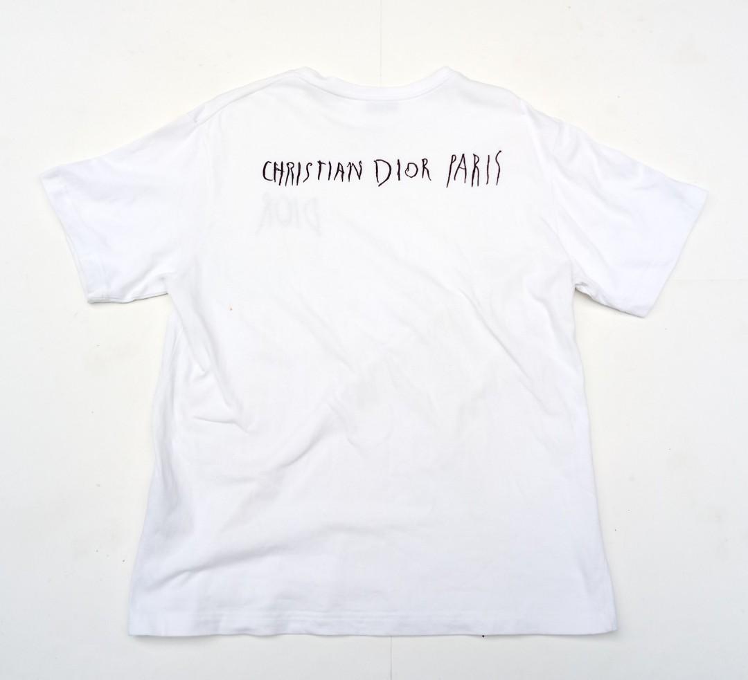 Raymond Pettibon X Dior Homme Cotton Short Sleeve TShirt  White  Lil Uzi