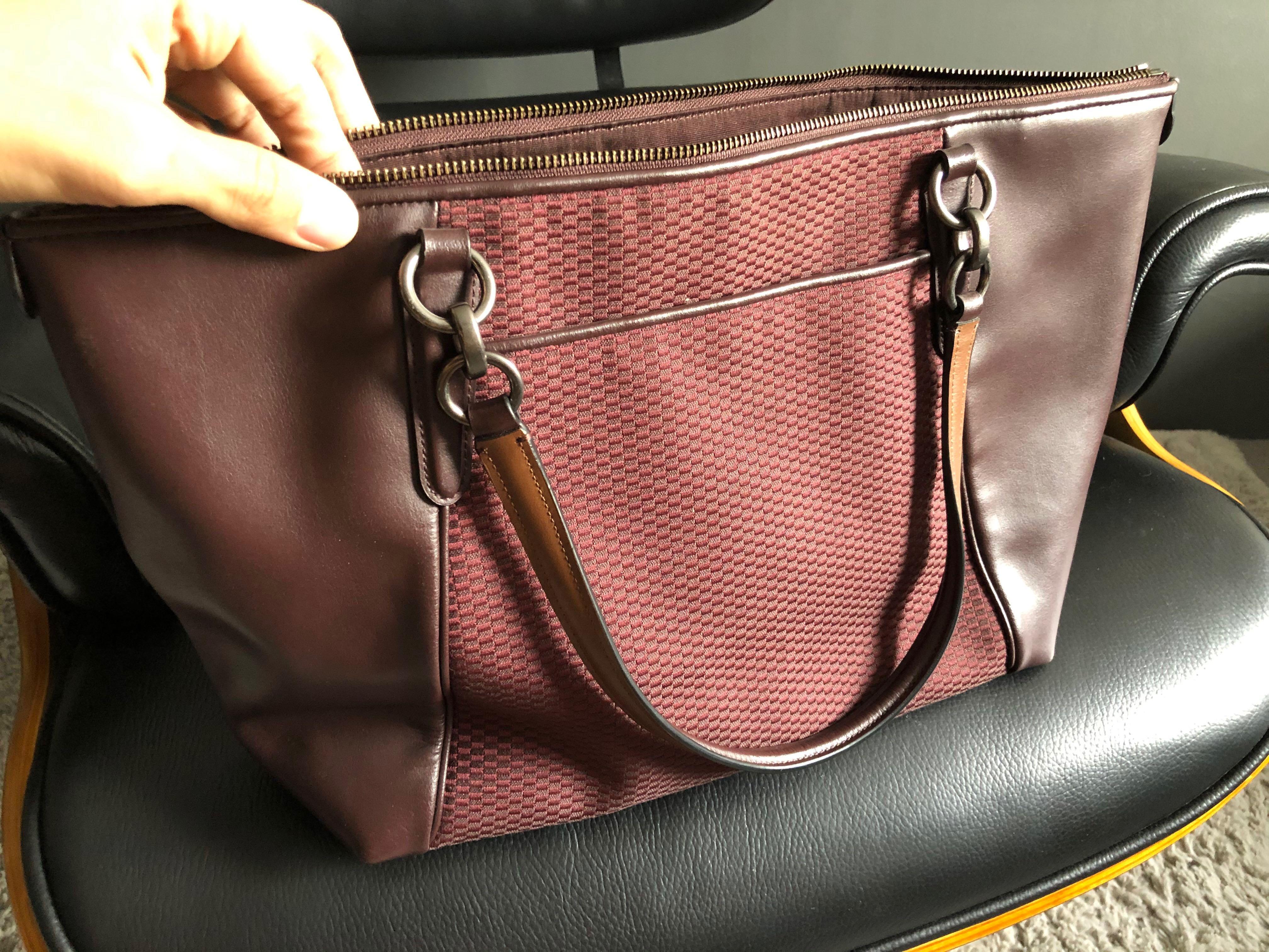 Coach ava tote oxblood cheap