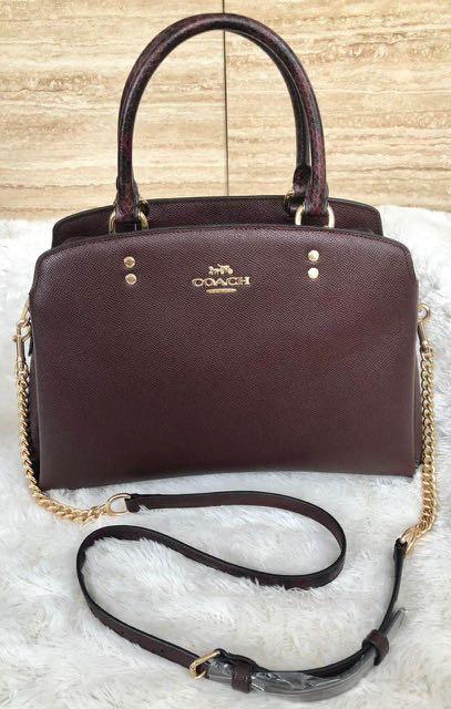 coach lillie carryall black