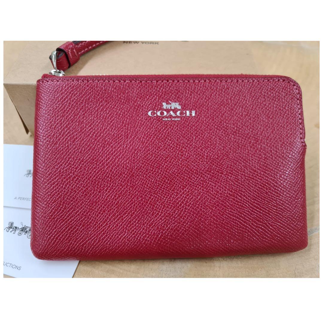 Coach red purse clearance