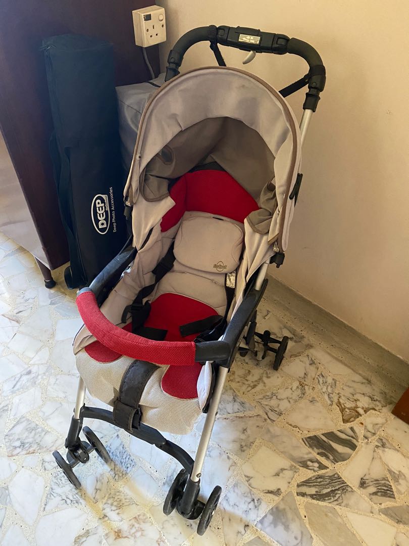 Combi Stroller + IKEA High Chair Bumper, Babies & Kids, Going Out