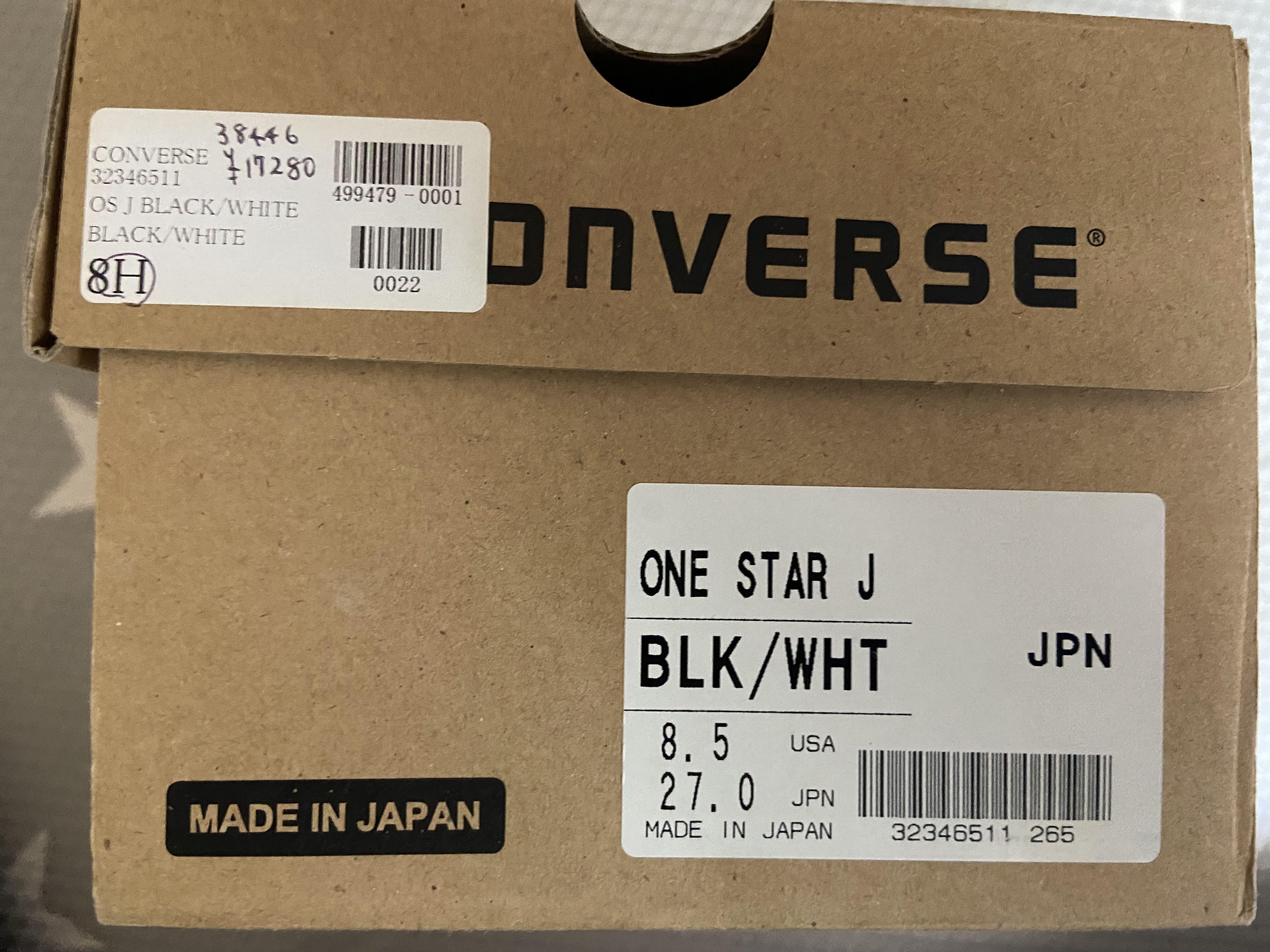 日本版converse one star like new Us8.5 / 27cm, 男裝, 鞋, 波鞋