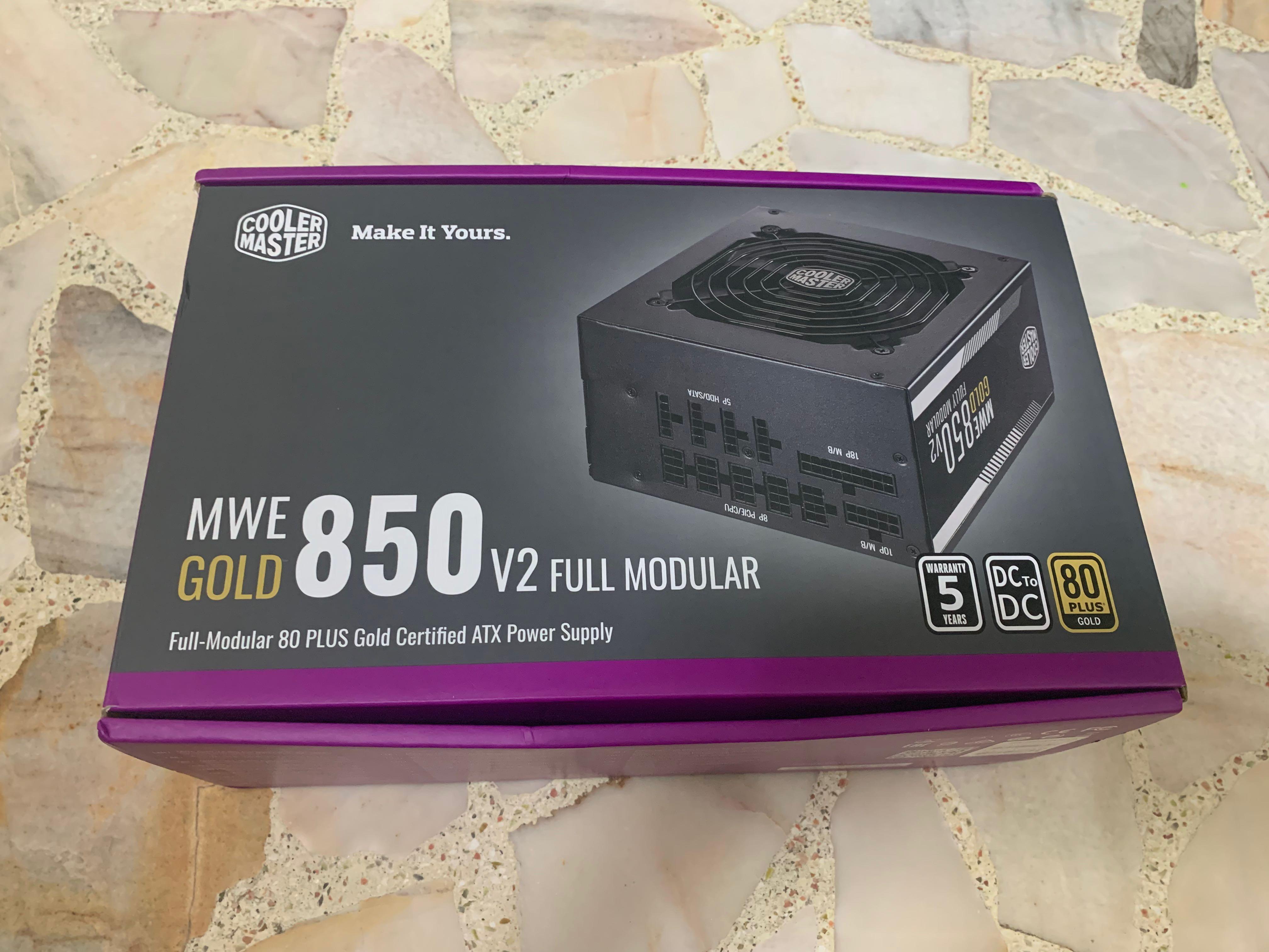 CoolerMaster 850 Gold MWE V2 Full Modular, Computers & Tech, Parts ...