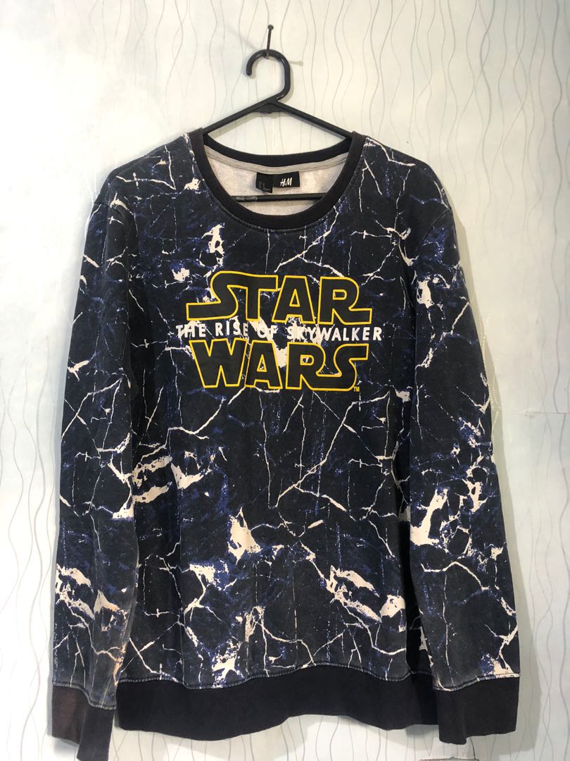 Crewneck H\u0026M Star Wars Full Print, Fesyen Pria, Pakaian , Baju Luaran di  Carousell