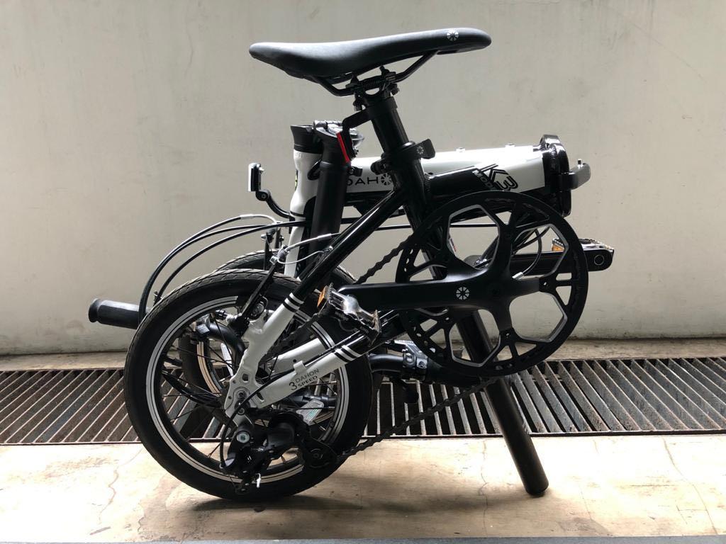 Dahon Glo K3 14 inch 3 speed white folding bike sepeda lipat Olah
