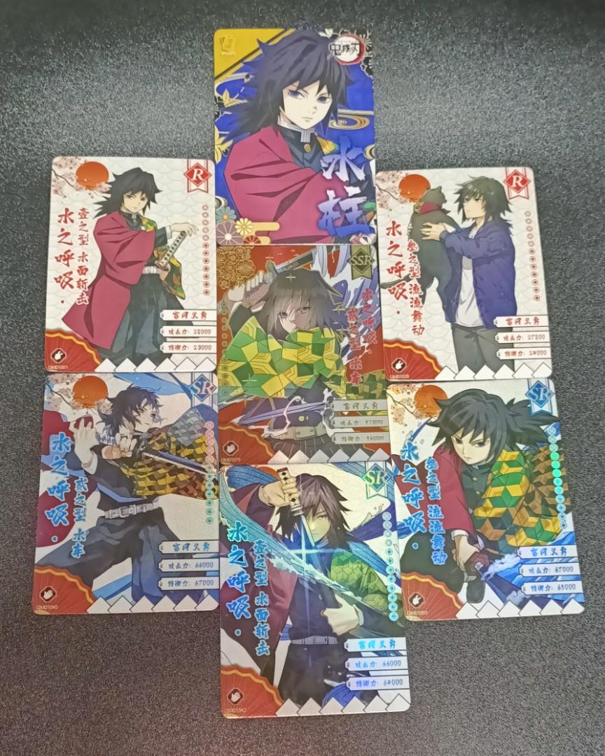 Demon Slayer Cards Booster Box TCG Collectable Playing Trading Card,Kimetsu No Yaiba CCG Rares Cards SR SSR Team Cards for Collectors and Kids 