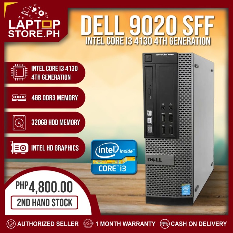 Desktop Computer Package CPU DELL Optiplex 9020 Intel Core i3 4130 4gb  320gb (4th generation), Computers & Tech, Desktops on Carousell