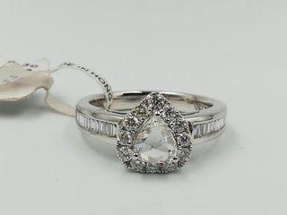 diamond pearshape ring