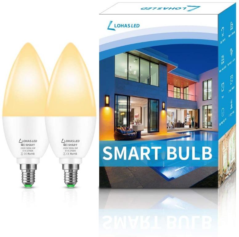 LOHAS SMART B22 Candle Bulb Works With Alexa & Google Home 