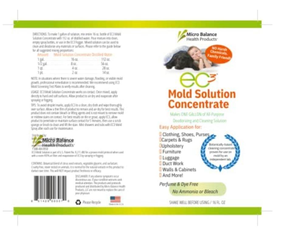 How to make a spray usinf EC3 Mold Solution Concentrate