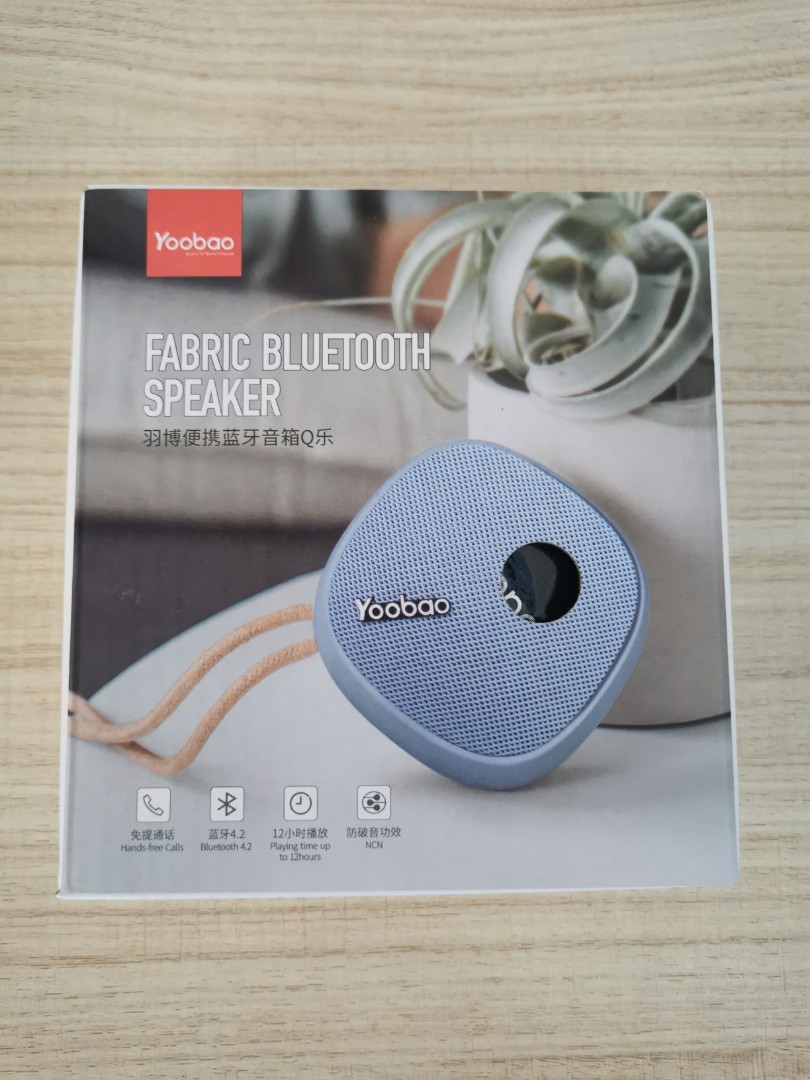 Fabric Bluetooth speaker, Everything Else on Carousell