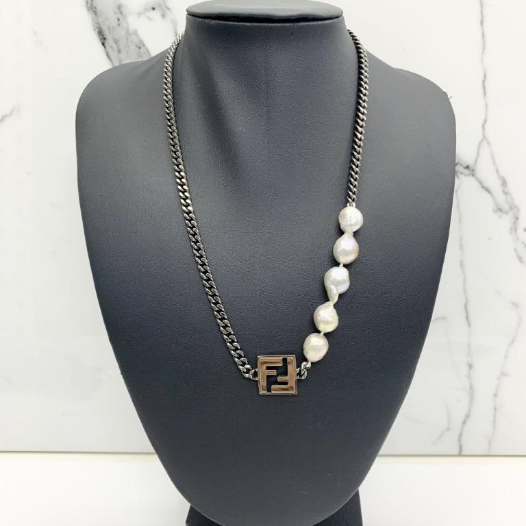 Fendi pearl necklace sale