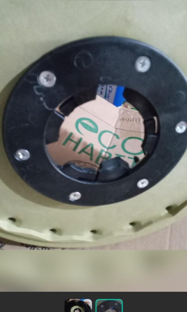 Floor polisher brush 14" (HARD) (Category: Construction Tools & Equipment) located in Las Pinas. Submitted by jaziyah4 (Listing ID 1137517282, Image 2). Description: new with box 14 inches brand: eco habitat #A170.