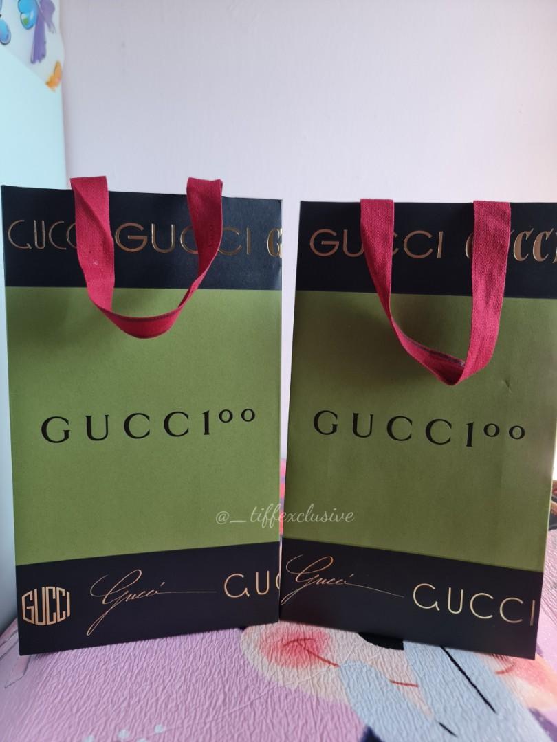 Green gucci shop shopping bag