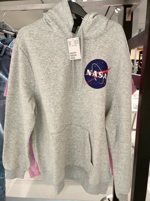 Nasa grey hotsell hoodie h&m