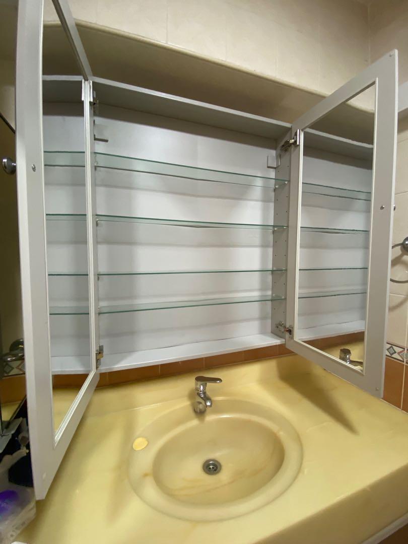 IKEA Bathroom Storage Mirror, Furniture & Home Living, Bathroom
