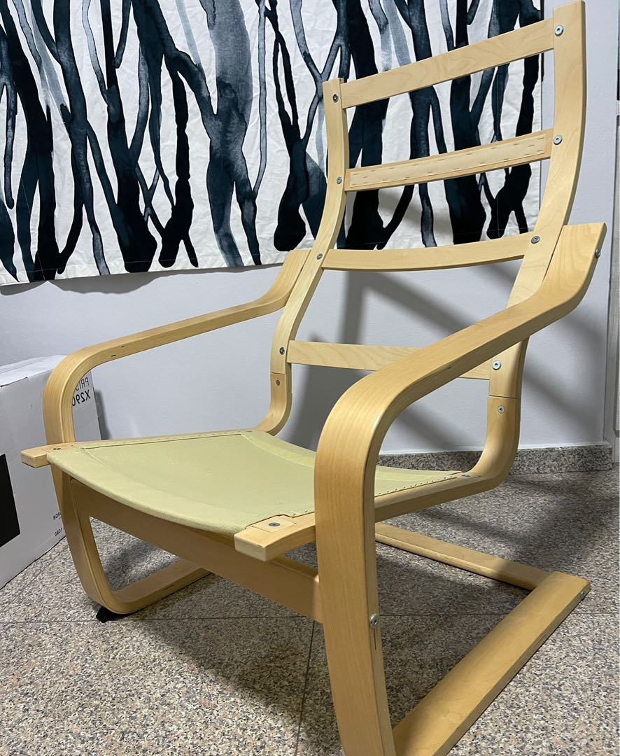 IKEA poang chair armrest & legrest, Furniture & Home Living, Furniture
