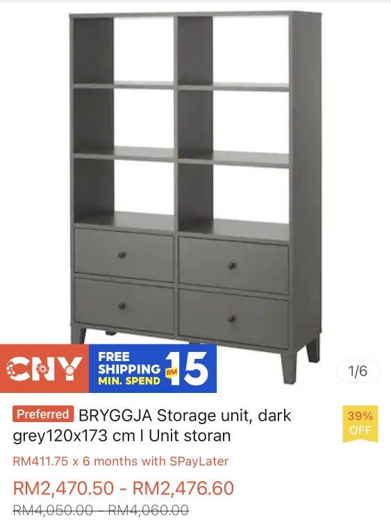 Ikea storage unit, Furniture & Home Living, Furniture, Shelves, & Racks on Carousell