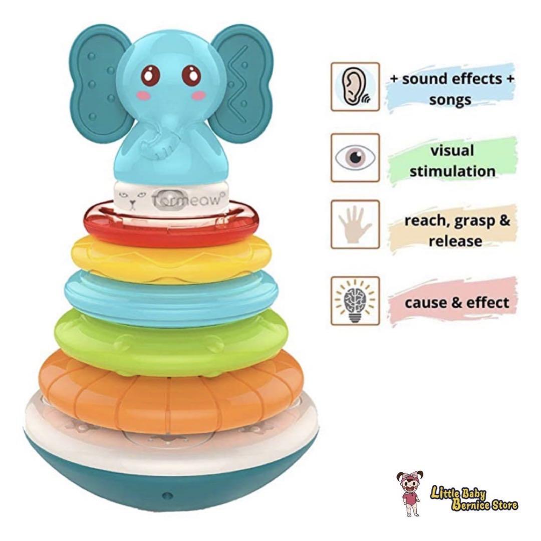 [INSTOCK] Musical Stacking Rings Toy, Babies & Kids, Infant Playtime on