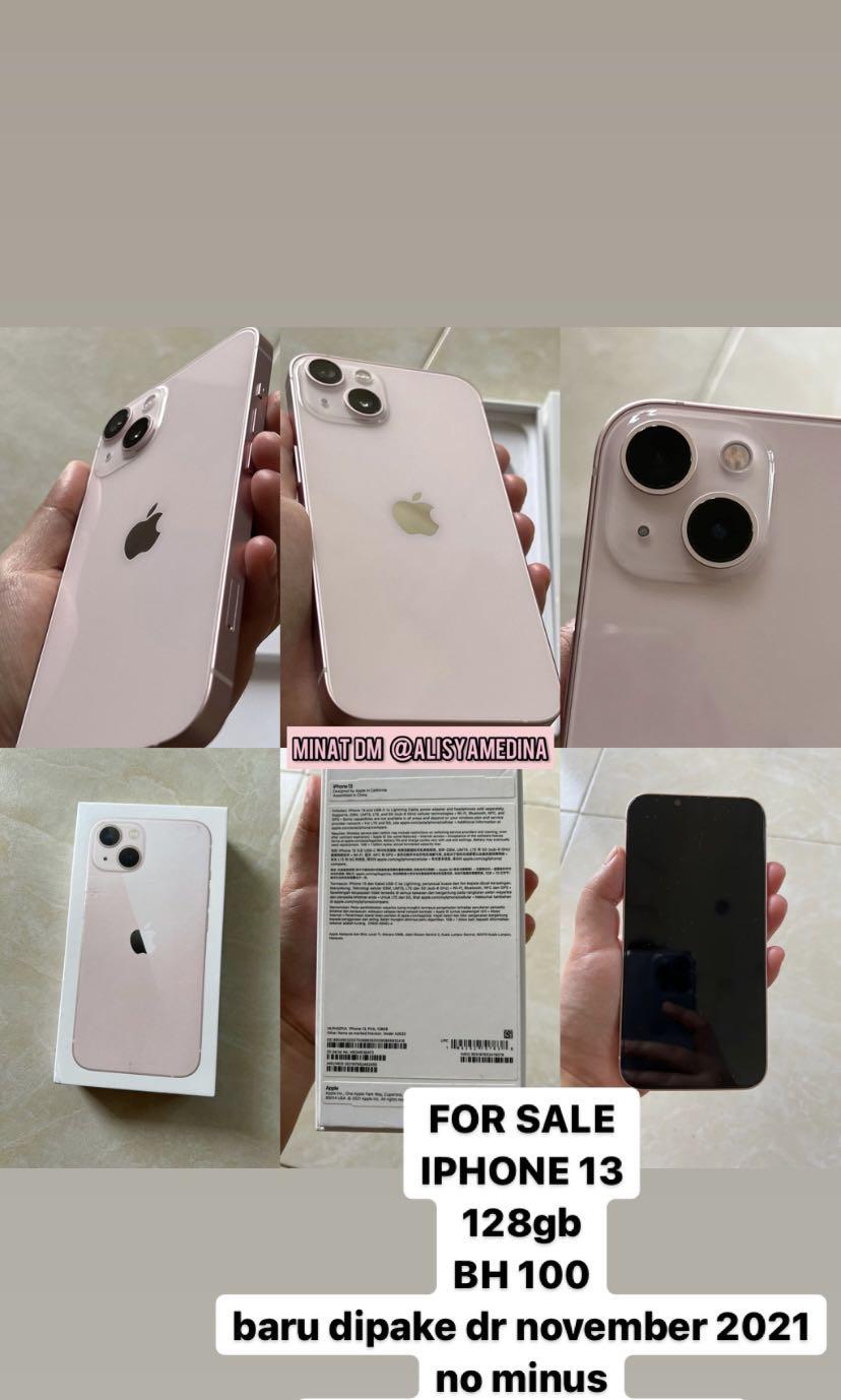IPHONE 13 PINK 128GB, Telepon Seluler & Tablet, iPhone, Others di