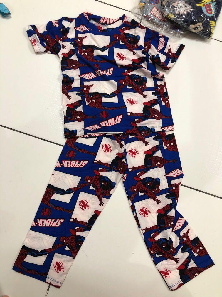 Ironman spiderman marvel pajama (Category: Babies & Kids Fashion) located in Manila. Submitted by peeknpicks (Listing ID 1137612727, Image 2). Description: Brandnew pajama kids terno 120 each Adult pajama last picture 250 fits medium-xl .