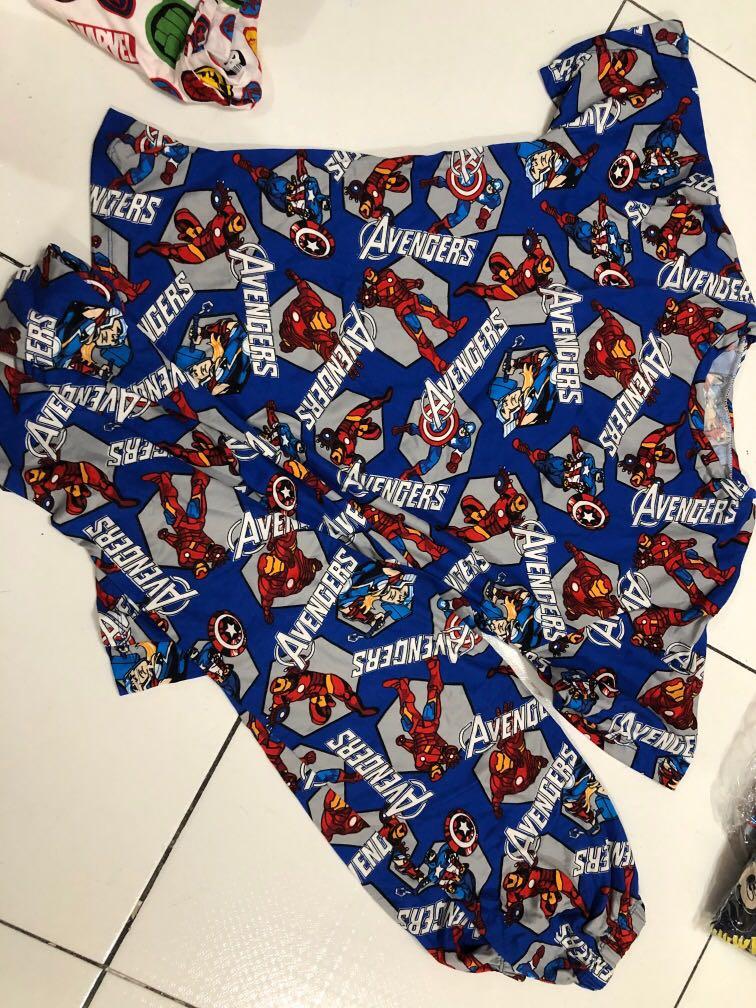 Ironman spiderman marvel pajama (Category: Babies & Kids Fashion) located in Manila. Submitted by peeknpicks (Listing ID 1137612727, Image 3). Description: Brandnew pajama kids terno 120 each Adult pajama last picture 250 fits medium-xl .