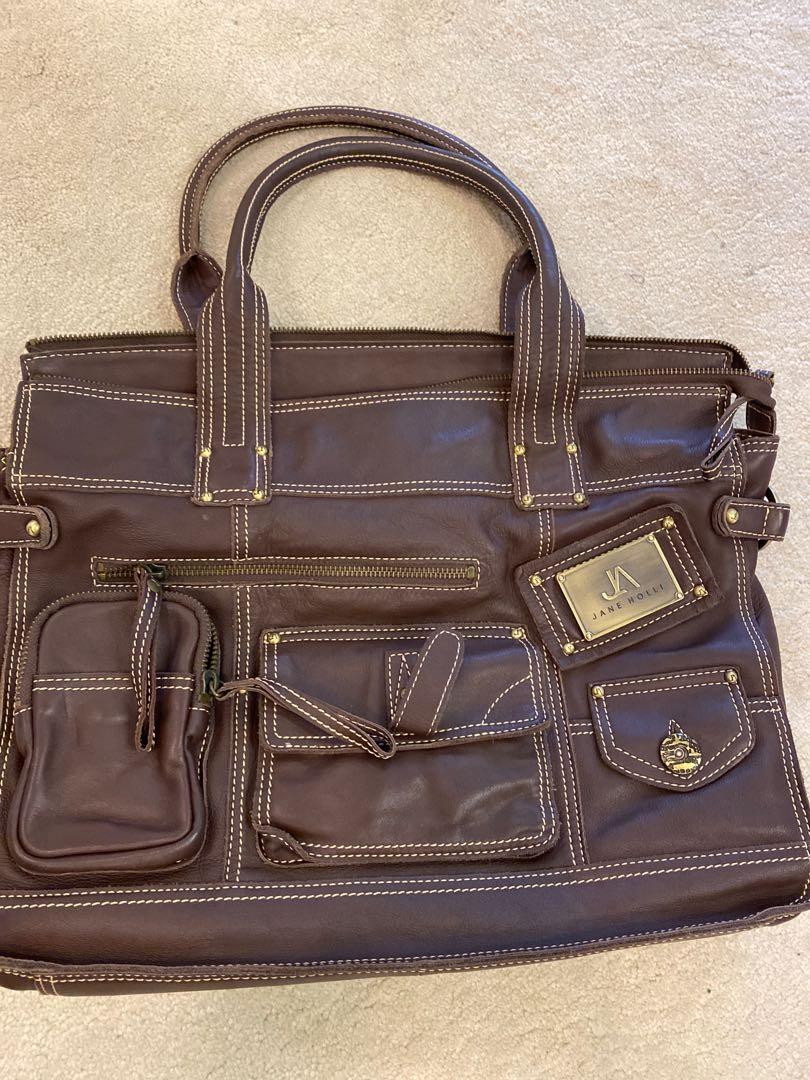 Jane Holli Leather Tote Bag