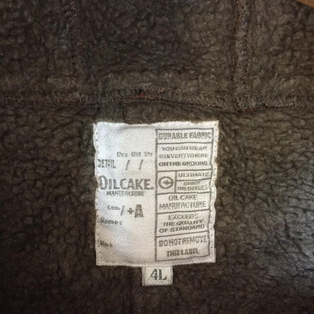 Japanese Brand X Oilcake Shearling Sheppard Genuine Leather Jacket, Men ...