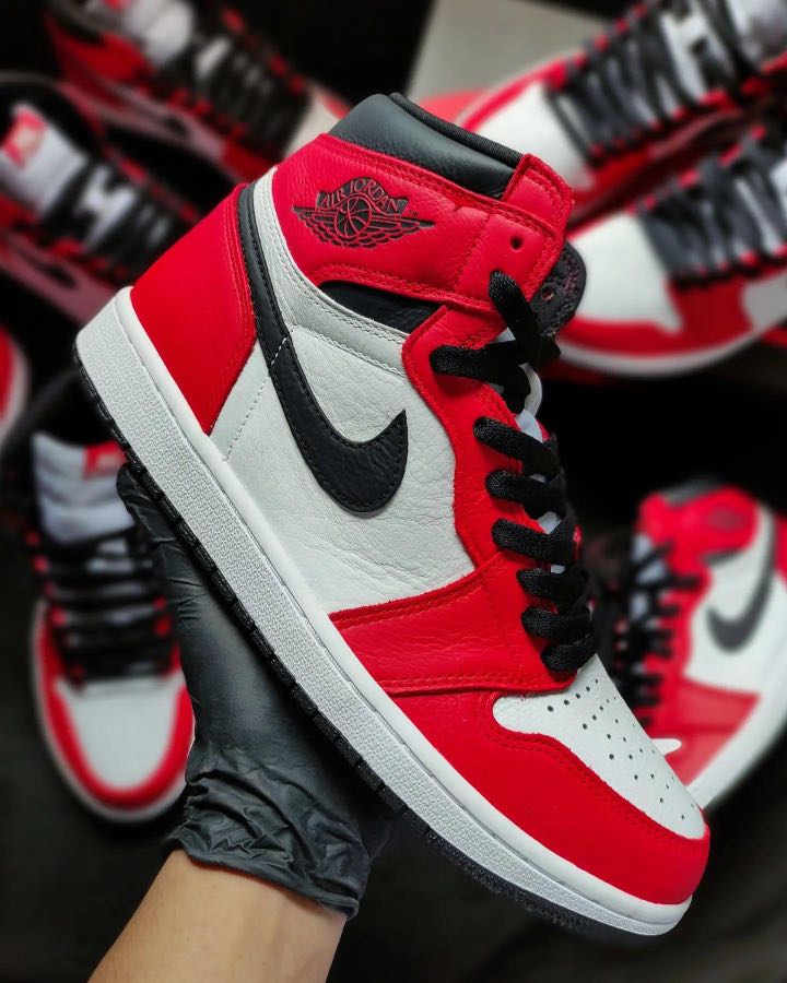 Custom Shoes] Jordan 1 Fusion Red - BlackToe Custom 