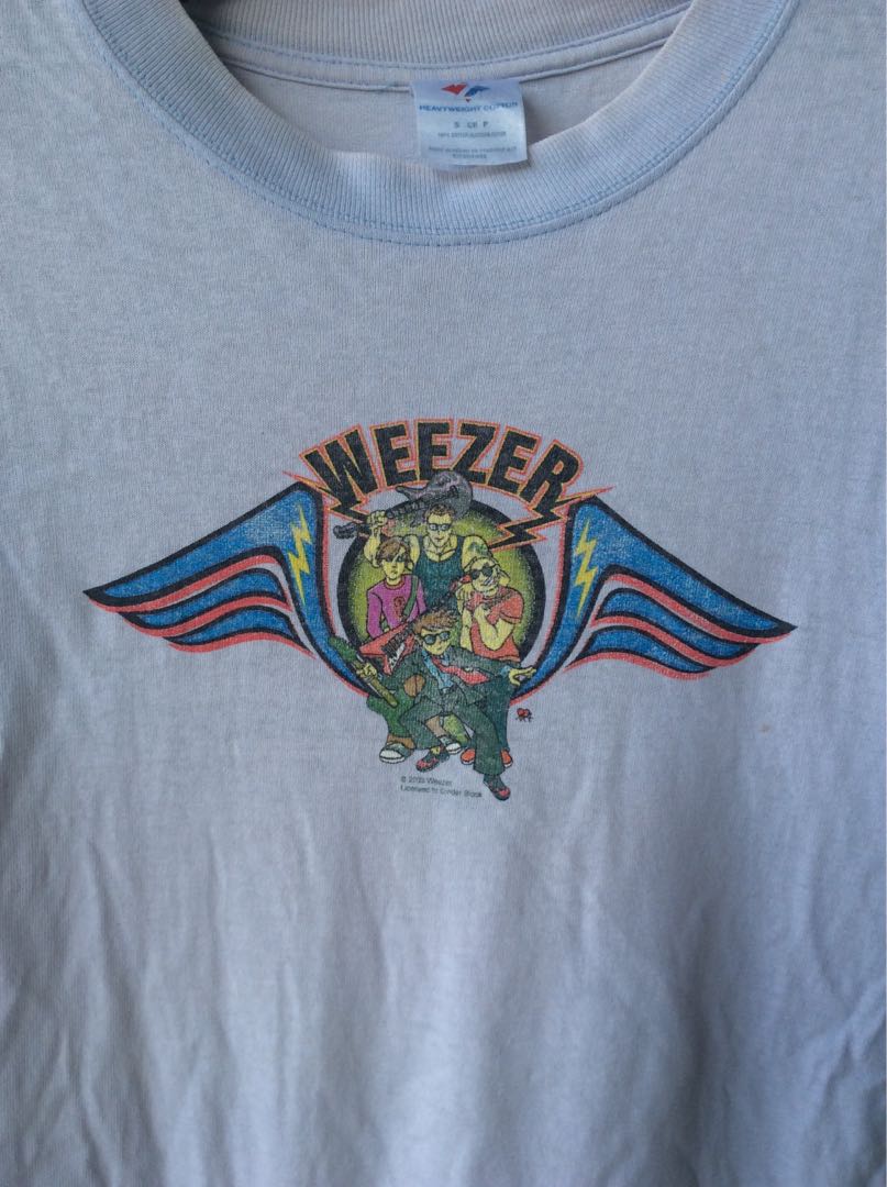 Kaos Band Vintage Weezer 2003, Fesyen 