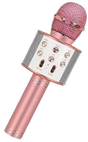 Karaoke Microphone for Kids, Wireless Bluetooth Karaoke Microphone ...