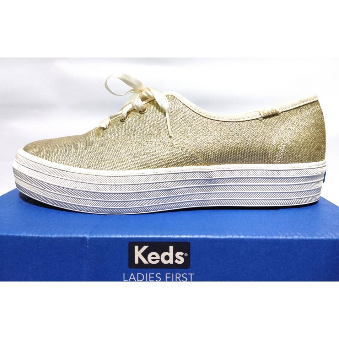 Keds KDZ WF58975 Triple Matte Brushed Metallic Sepatu Wanita