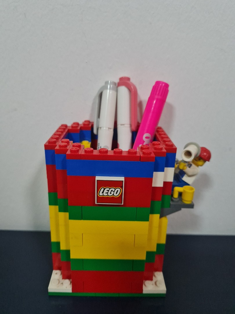Lego pen holder, Hobbies & Toys, Stationery & Craft, Stationery