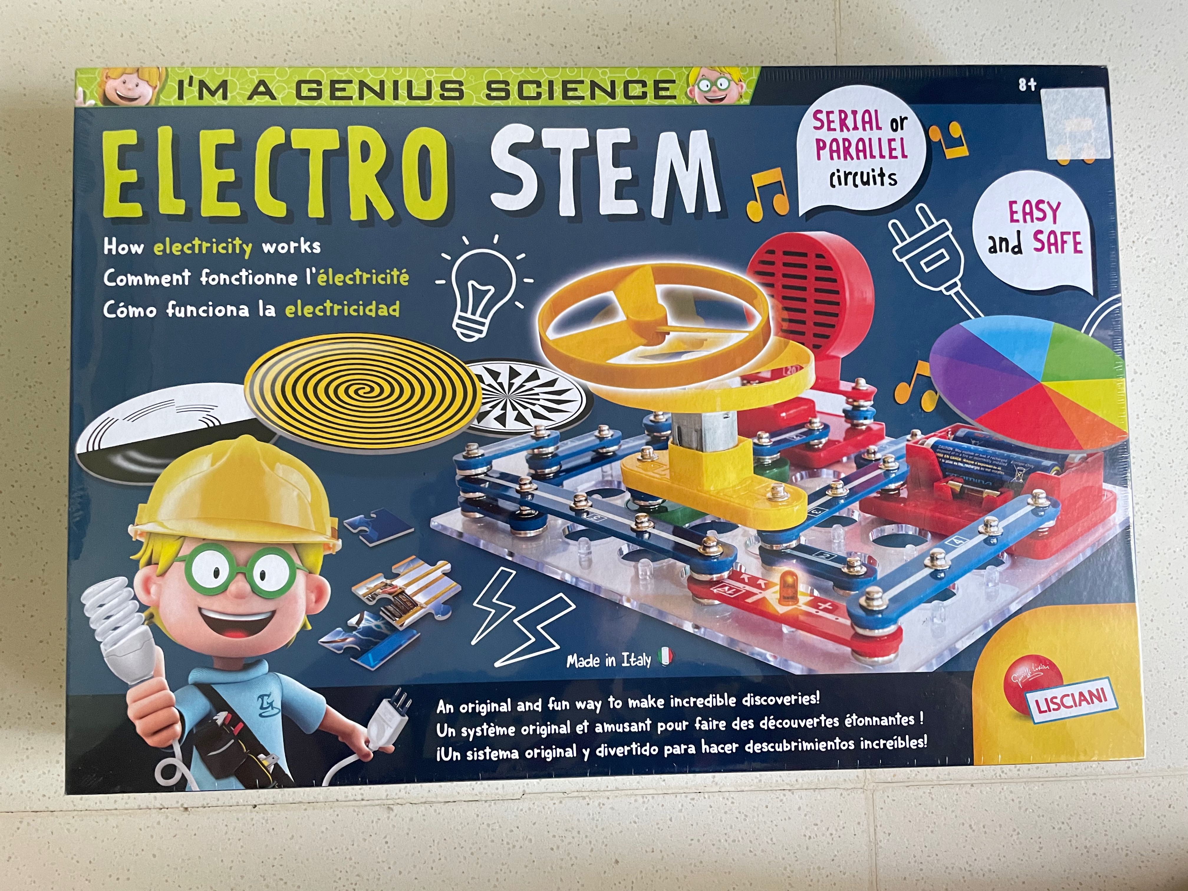 Lisciani I'm A Genius Science Electro STEM STEM Educational Toys For Kids, Hobbies & Toys