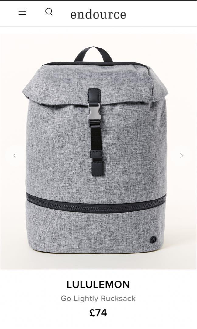 lululemon backpack grey