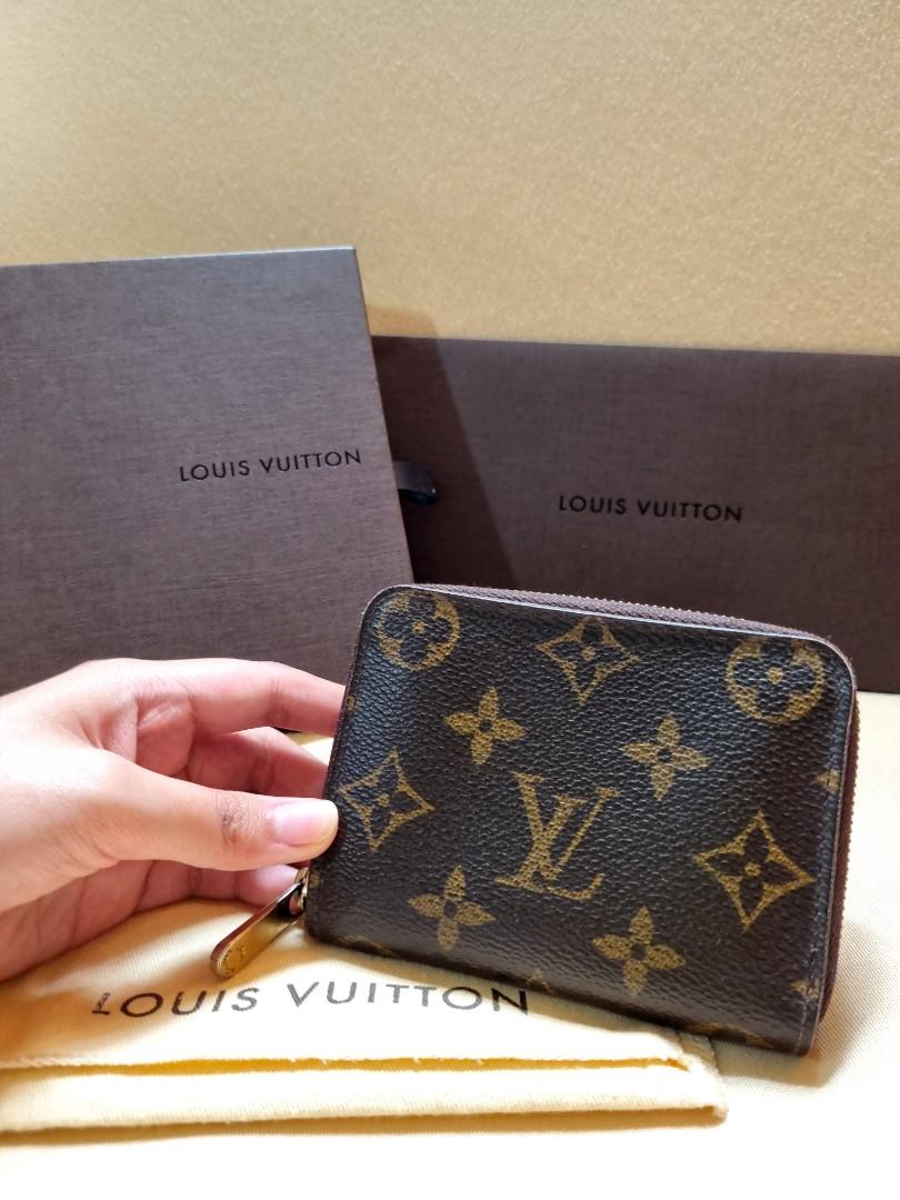 Louis Vuitton Monogram Wallet Zippy Organizer Unused PVC 12cm x