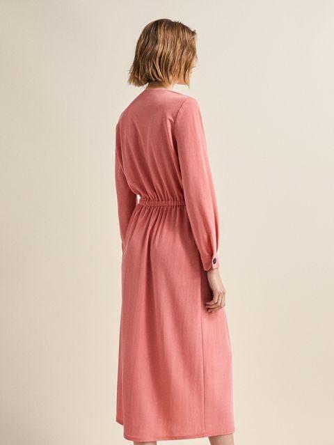 Massimo Dutti coral wrap dress, Women's ...
