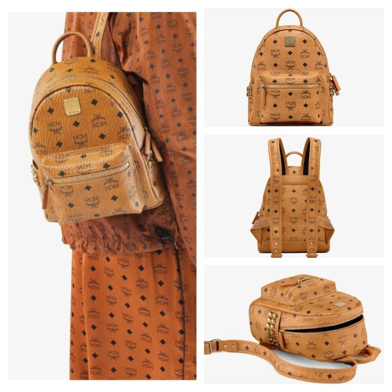 Mcm small backpack sale discount
