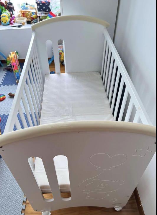 Micuna baby cot with many free accessories, Babies & Kids, Baby Nursery